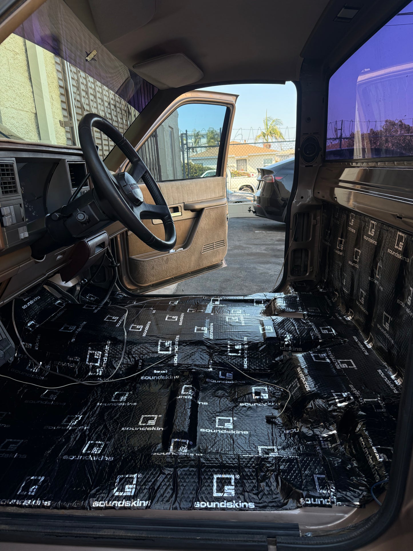 SoundSkins | Classic Black Sound Deadening Kit Double Layer Mat | SSK-CLASSICBLACK | Pure Rubber Butyl & Diamond Embossed Foil, 38.75 sq ft
